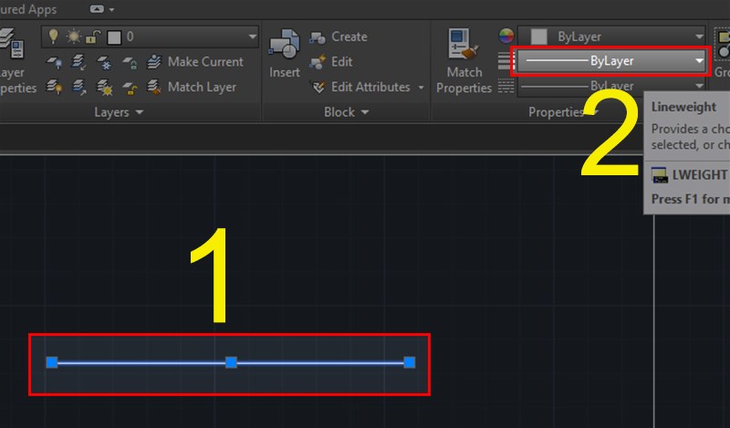 Cách Thay Đổi Độ Dày Nét Vẽ Trong Autocad