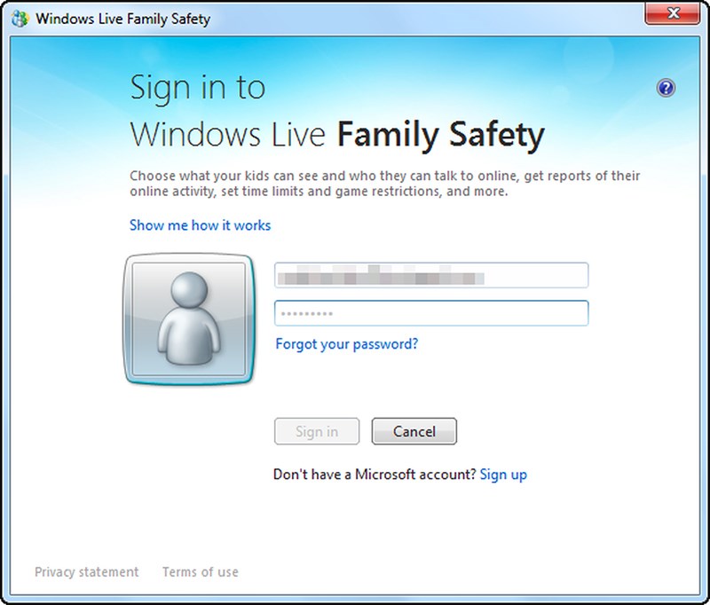 Windows Live Family Safety