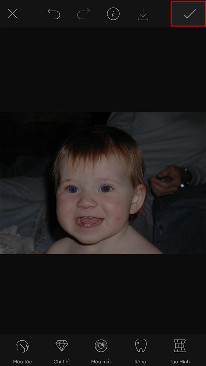 Nhấn biểu tượng dấu t&iacute;ch ở g&oacute;c tr&ecirc;n b&ecirc;n phải