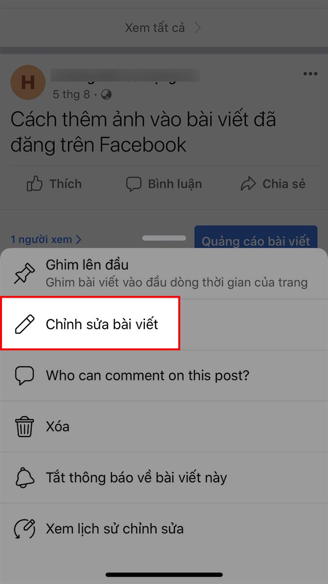 2 Cách Thêm Ảnh Vào Bài Viết Đã Đăng Trên Fanpage Facebook