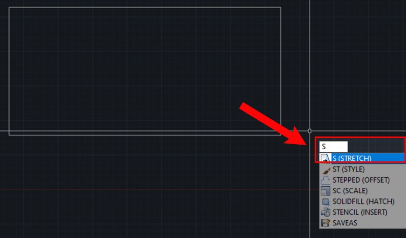 Cách sử dụng lênh STRETCH trong AutoCAD