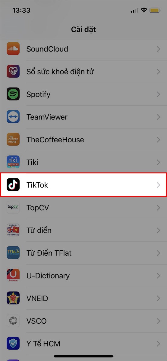 Chọn TikTok