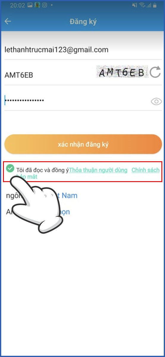 X&aacute;c nhận