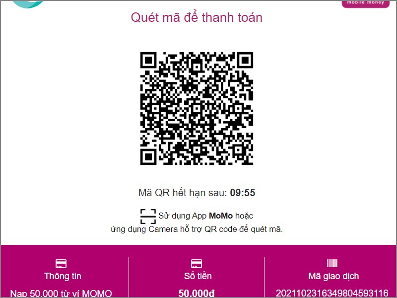 Qu&eacute;t m&atilde; QR để thanh to&aacute;n