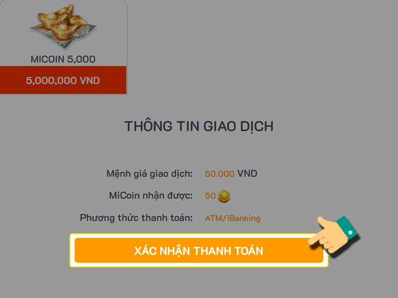 X&aacute;c nhận thanh to&aacute;n