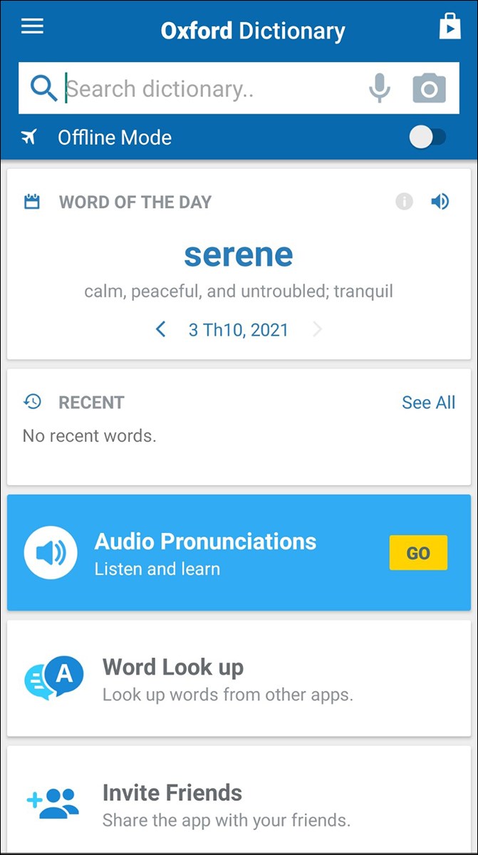 Oxford Dictionary of English