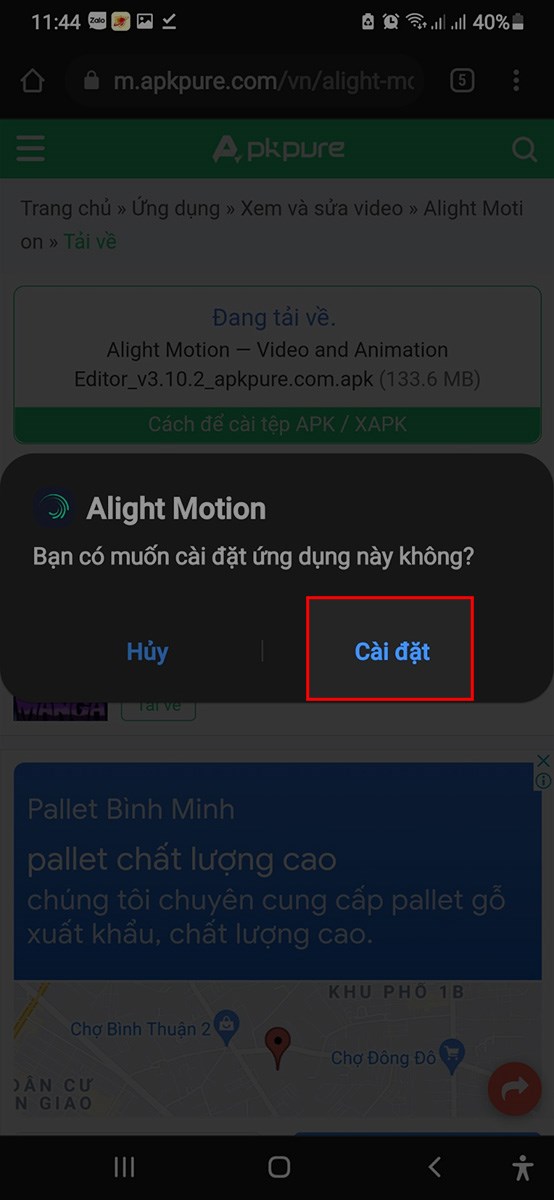 Chọn Cài đặt Chọn Cài đặt