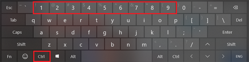 Nhấn tổ hợp ph&iacute;m Ctrl cộng số tương ứng với thứ tự tab