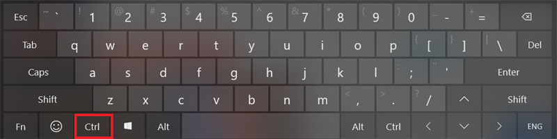 Giữ ph&iacute;m Control 