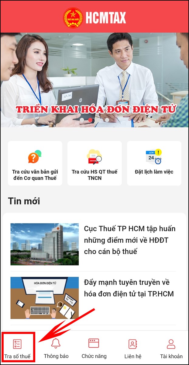 Chọn Tra số thuế