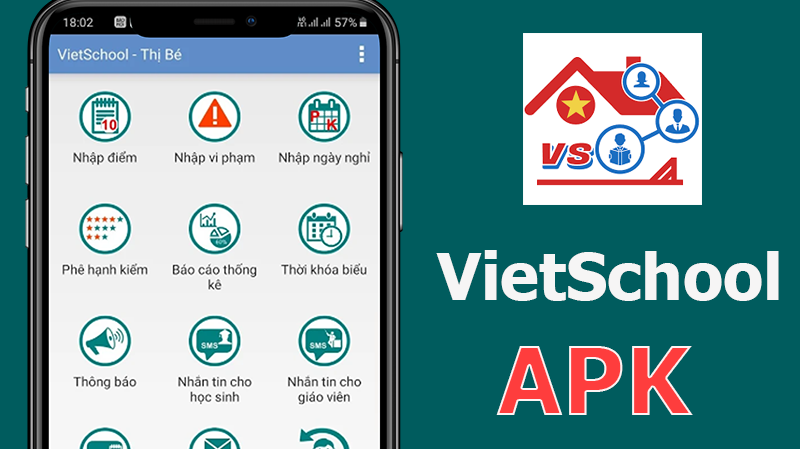 C&aacute;ch tải, c&agrave;i đặt VietSchool APK tr&ecirc;n Android chi tiết cực đơn giản