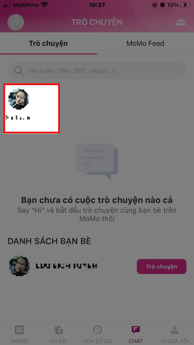 Chọn&nbsp;t&ecirc;n t&agrave;i khoản muốn x&oacute;a khỏi danh s&aacute;ch bạn b&egrave;