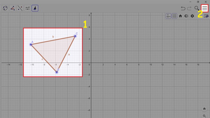 Qu&eacute;t chọn h&igrave;nh vừa vẽ > Chọn 3 dấu gạch g&oacute;c tr&ecirc;n b&ecirc;n phải
