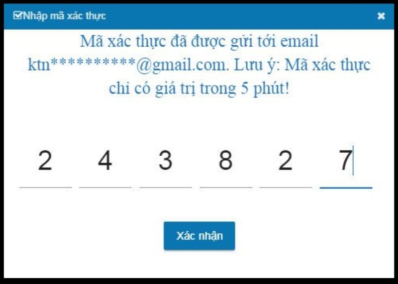 Điền Email của bạn