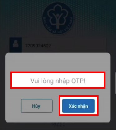 Nhập mã OTP được gửi đến số điện thoại của bạn, chọn Xác nhận