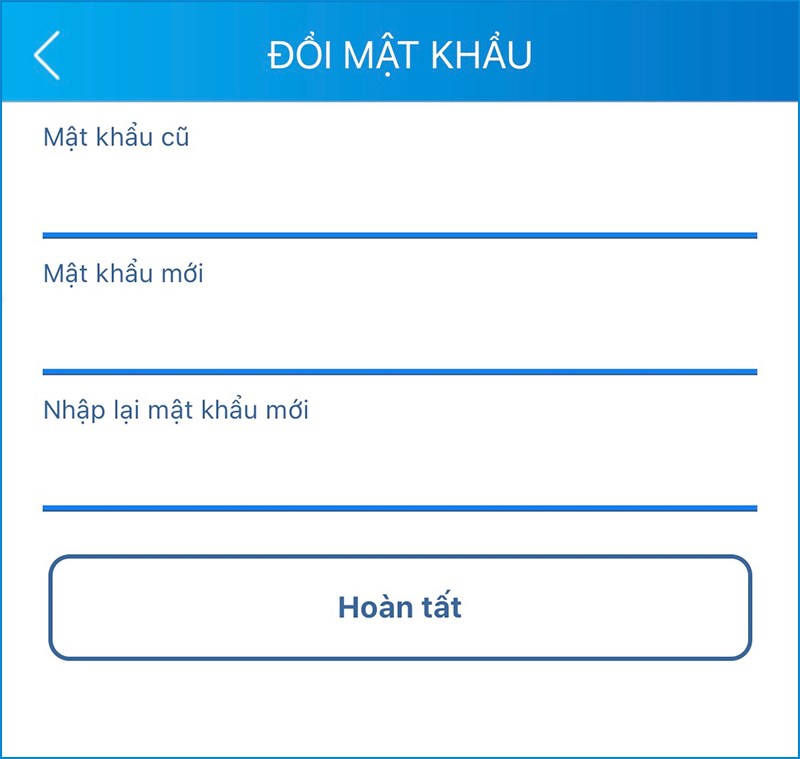 Chọn Đổi mật khẩu