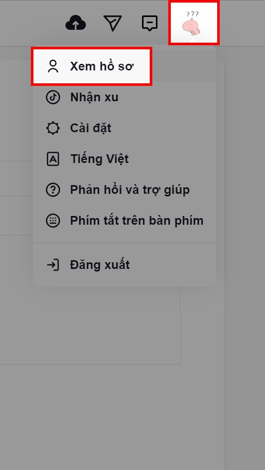 Nhấn v&agrave;o ảnh đại diện của bạn > Chọn Xem hồ sơ