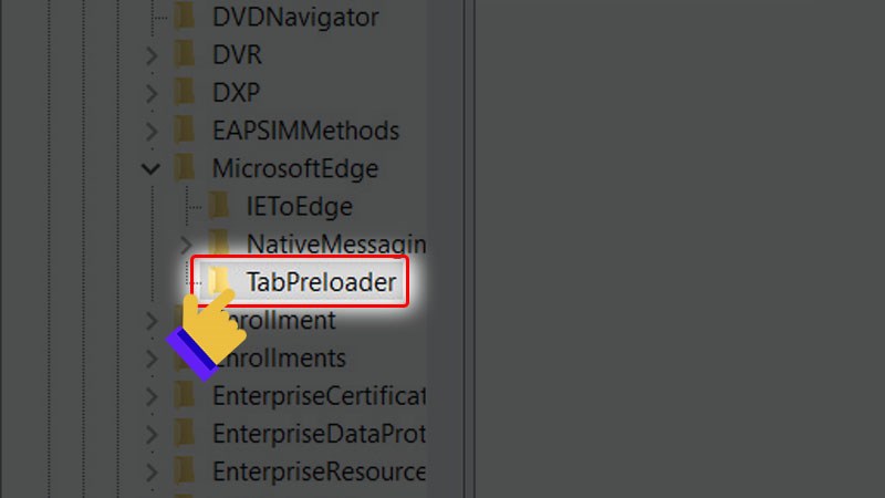 Lúc này bạn đặt tên cho key là TabPreloader