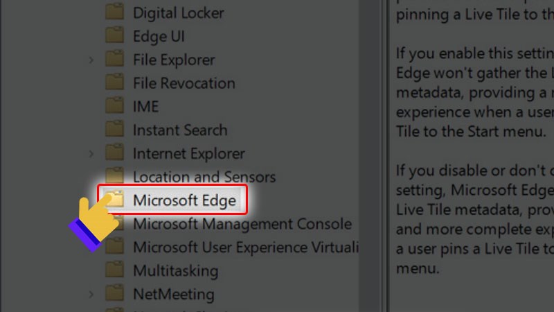 Chọn Microsoft Edge