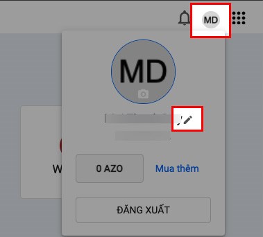 Nhấn vào ảnh đại diện của bạn > Chọn biểu tượng chỉnh sửa Nhấn vào ảnh đại diện của bạn > Chọn biểu tượng chỉnh sửa