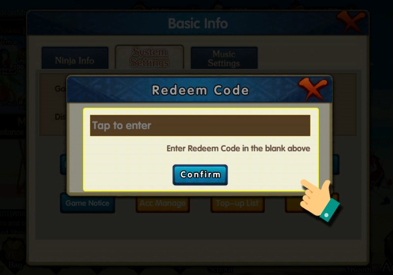 Nhập code bạn c&oacute; 