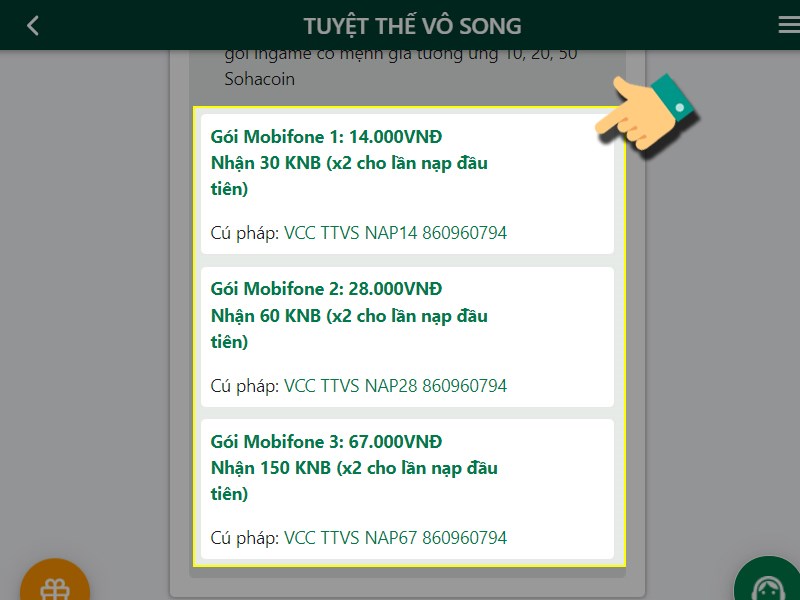 Nhắn tin theo cú pháp Nhắn tin theo cú pháp