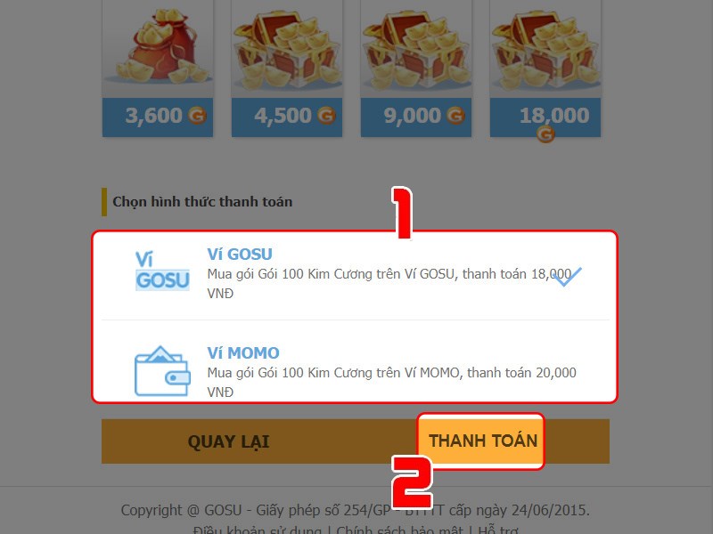 X&aacute;c nhận nạp