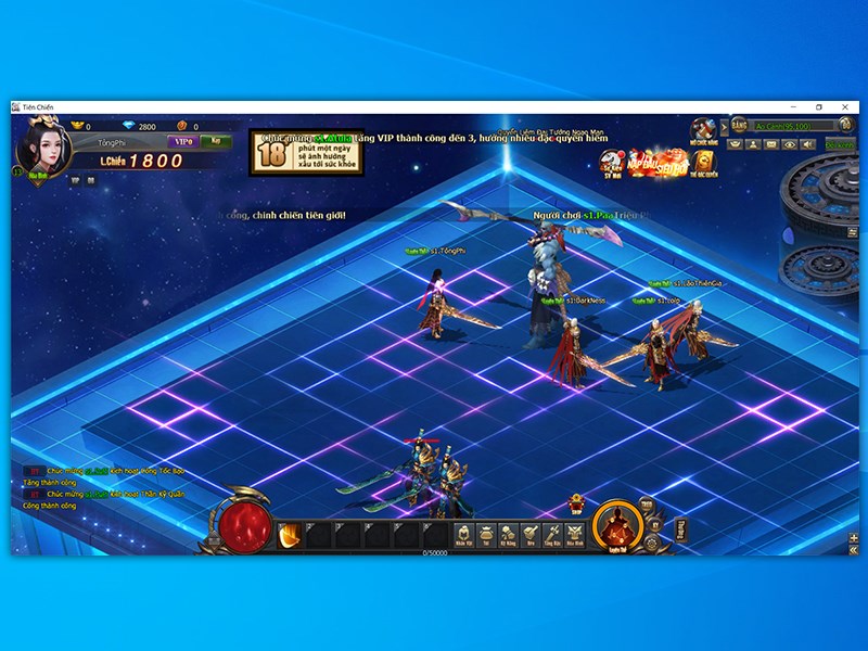 Giao diện game Ti&ecirc;n Chiến CMN tr&ecirc;n PC