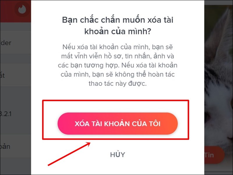 Nhấn xác nhận lại một lần nữa