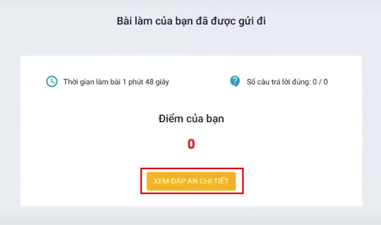 Chọn XEM ĐÁP ÁN CHI TIẾT