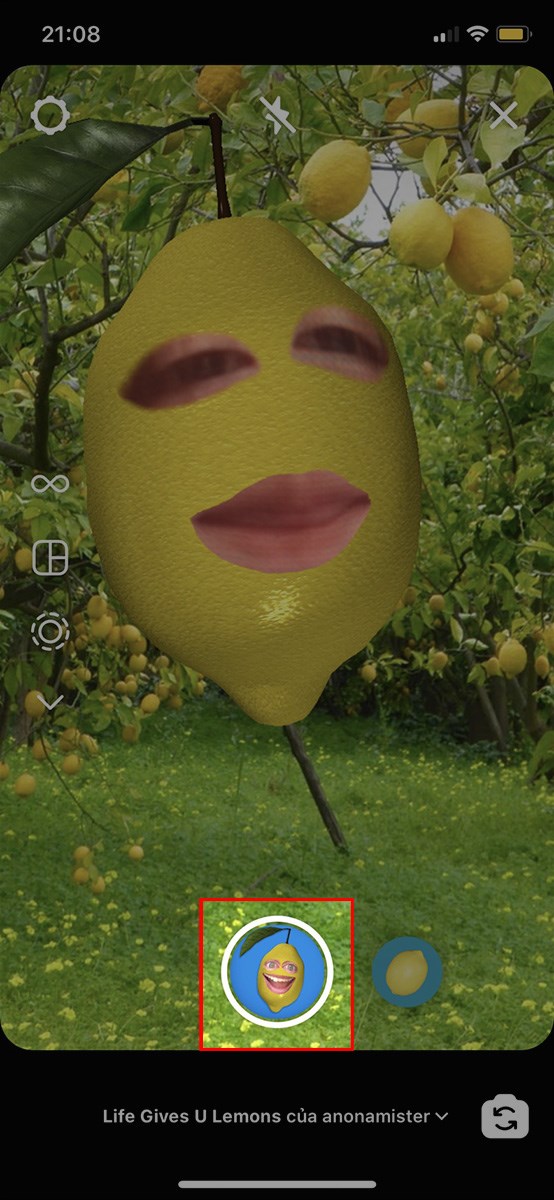 Nhấn giữ biểu tượng để quay video hoặc nhấn v&agrave;o biểu tượng để chụp ảnh