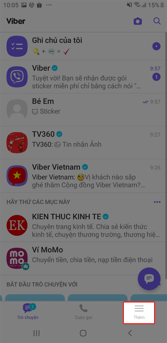 Nhấn vào thêm Nhấn vào thêm