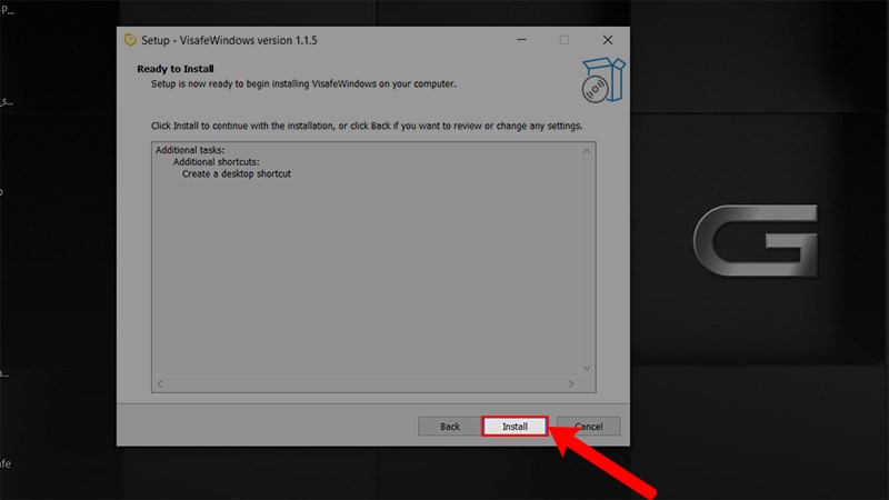 Ở cửa sổ hiện ra tiếp theo > Nhấn Install để tiến h&agrave;nh c&agrave;i đặt