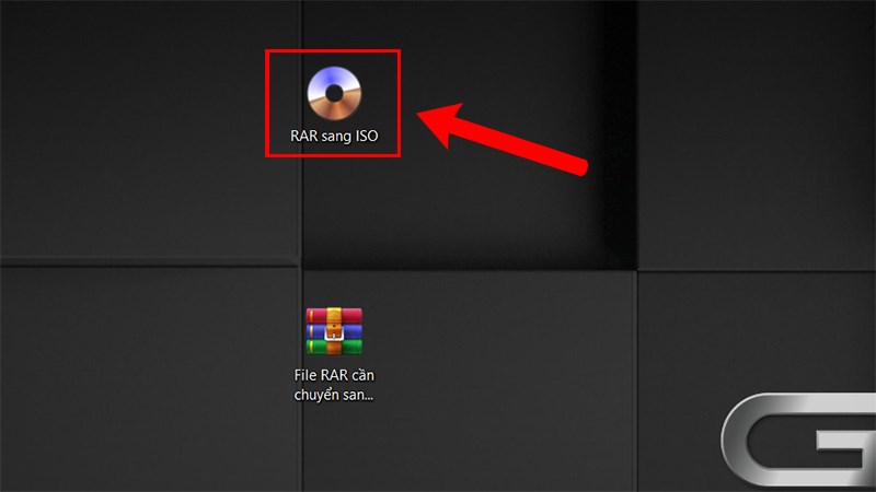 File RAR sau khi chuyển đổi thành file ISO