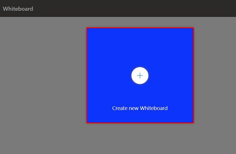 Chọn vào Create new Whiteboard