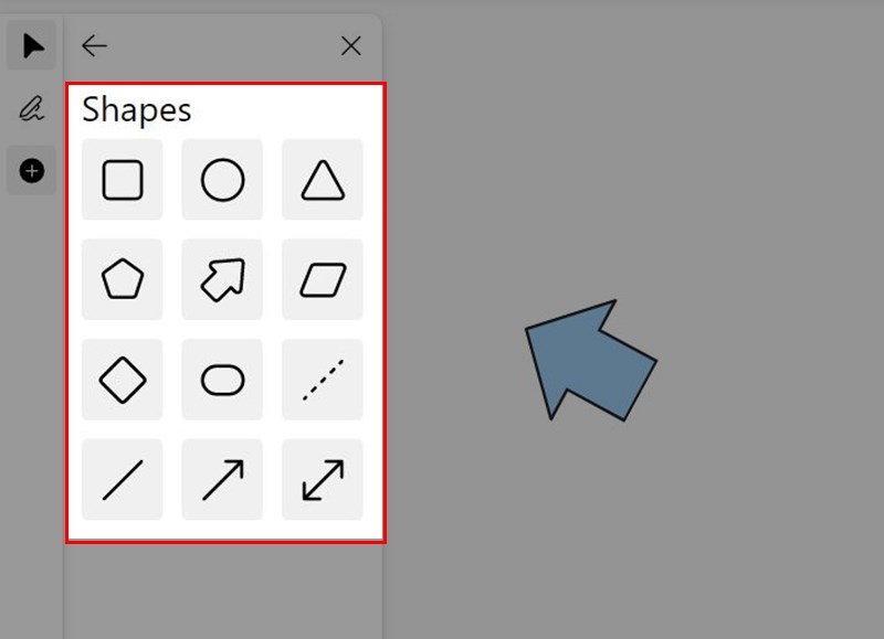 Tính năng Shapes trên Microsoft Whiteboard