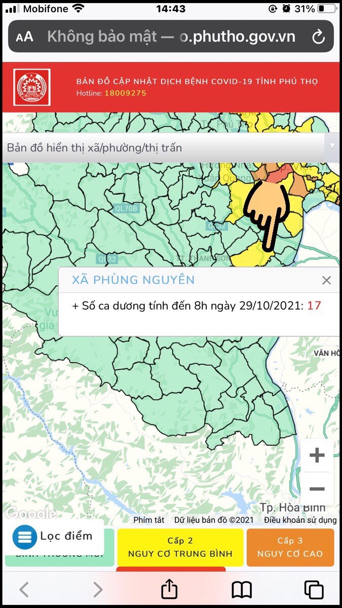 Bản đồ Covid-19 Phú Thọ: Bản đồ Covid-19 Phú Thọ đã được cập nhật chính xác và nhanh chóng trên trang web chính thức của Chính phủ tỉnh. Nhờ đó, cộng đồng dân cư sẽ được thông báo đầy đủ tình hình dịch bệnh trong tỉnh, từ đó đưa ra các biện pháp phòng chống tốt nhất.