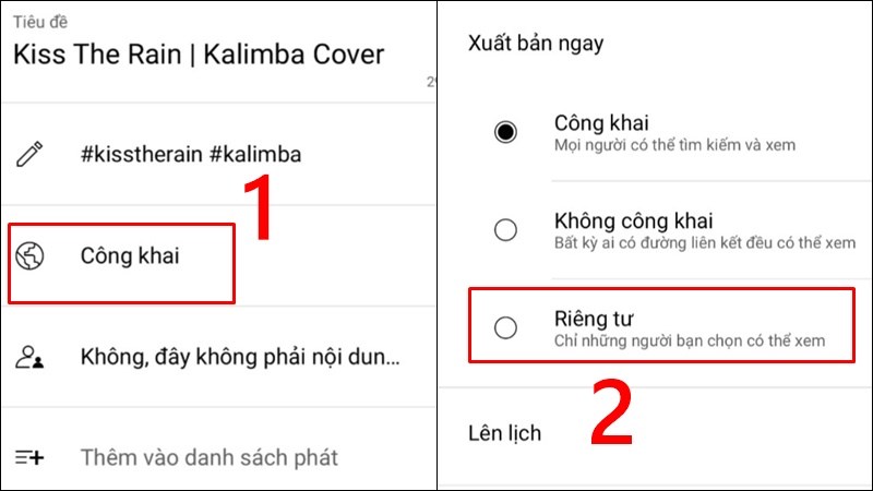 Chọn Ri&ecirc;ng tư
