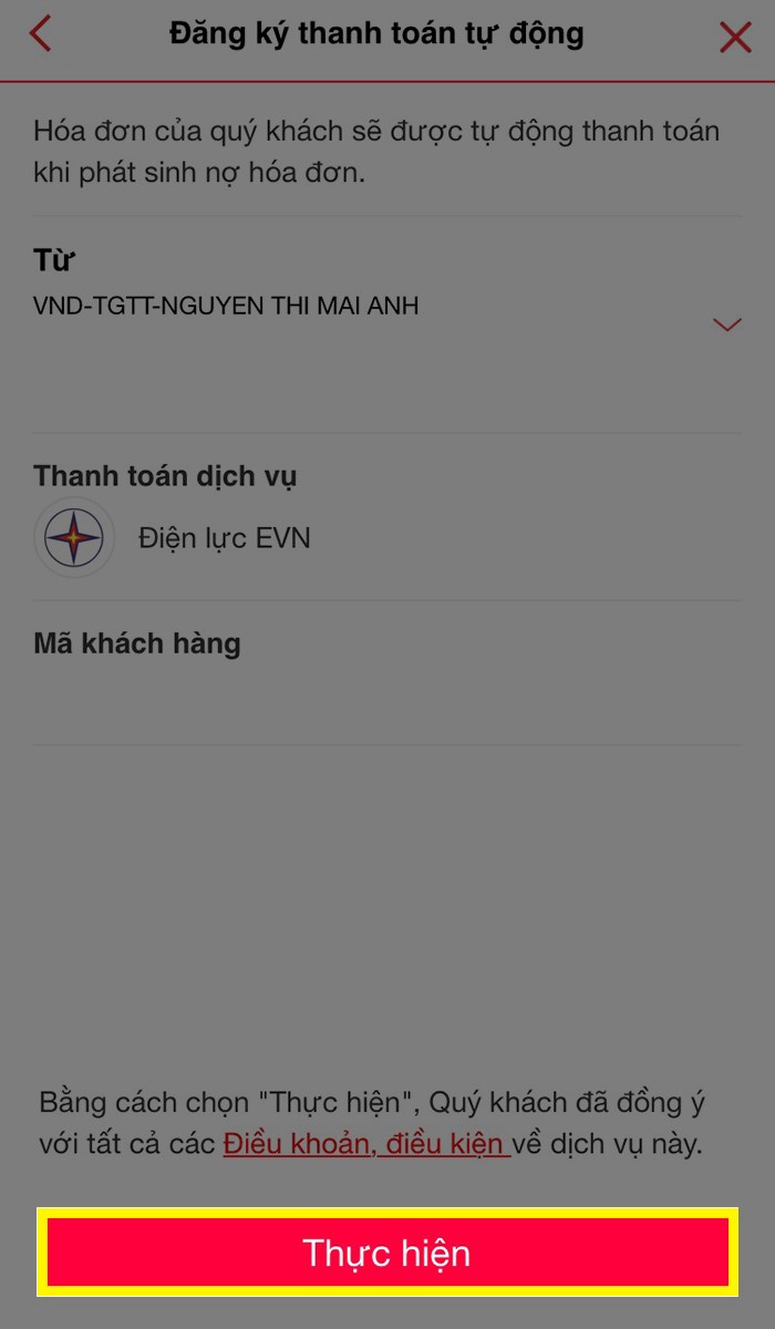 Nhấn thực hiện Nhấn thực hiện