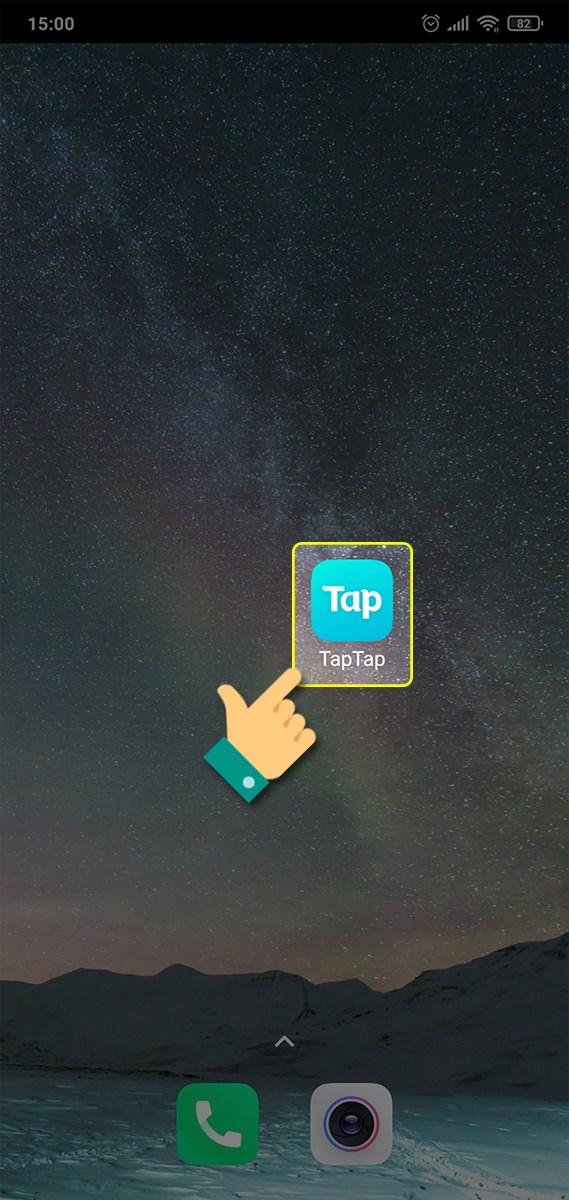 Nhấn vào ứng dụng TapTap