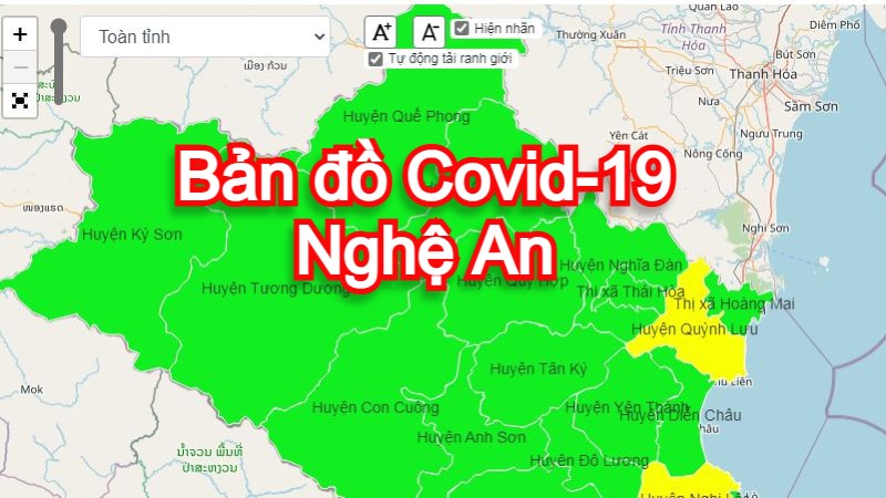 Để giúp cho các bạn tìm hiểu cập nhật về tình hình Covid-19 tại Nghệ An, chúng tôi đã tích hợp bản đồ Covid-19 mới nhất của vùng đất này vào trang web. Hãy theo dõi và chia sẻ để cùng nhau đẩy lùi dịch bệnh.
