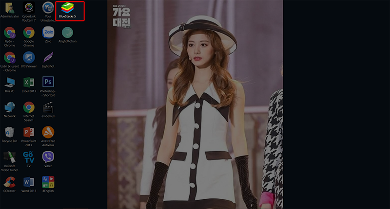 Mở phần mềm giả lập BlueStacks