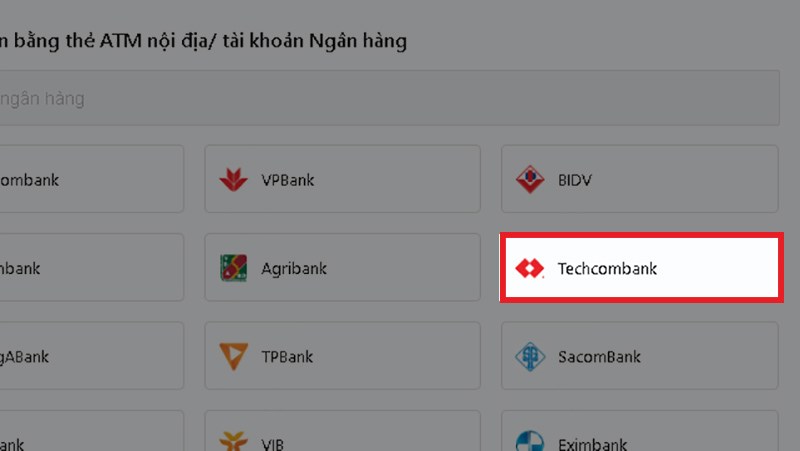 Chọn Techcombank