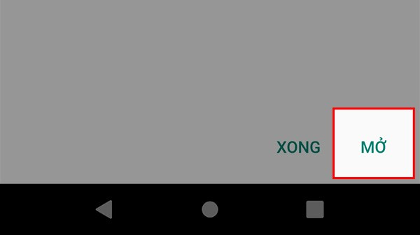 Chọn Mở