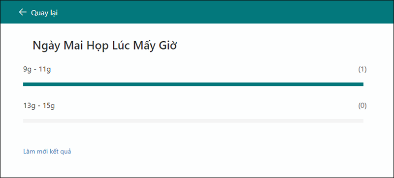 Bảng kết quả sẽ hiện ra sau khi bạn hoàn thành cuộc thăm dò ý kiến buoc-7-cach-tao-cuoc-tham-do-tren-outlook-desktop-client