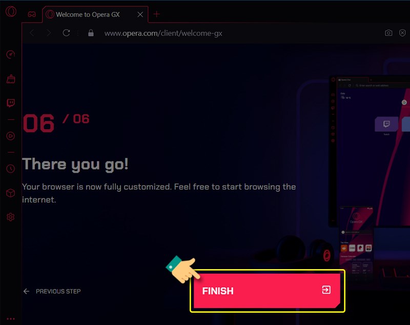 Ho&agrave;n th&agrave;nh qu&aacute; tr&igrave;nh c&agrave;i đặt
