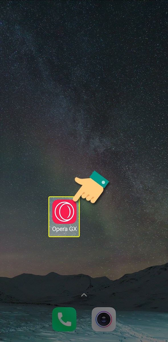 Nhấn v&agrave;o icon ứng dụng