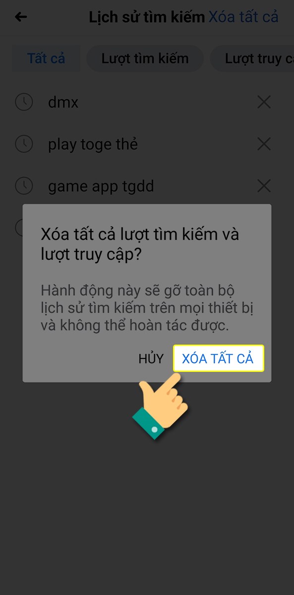 X&oacute;a tất cả