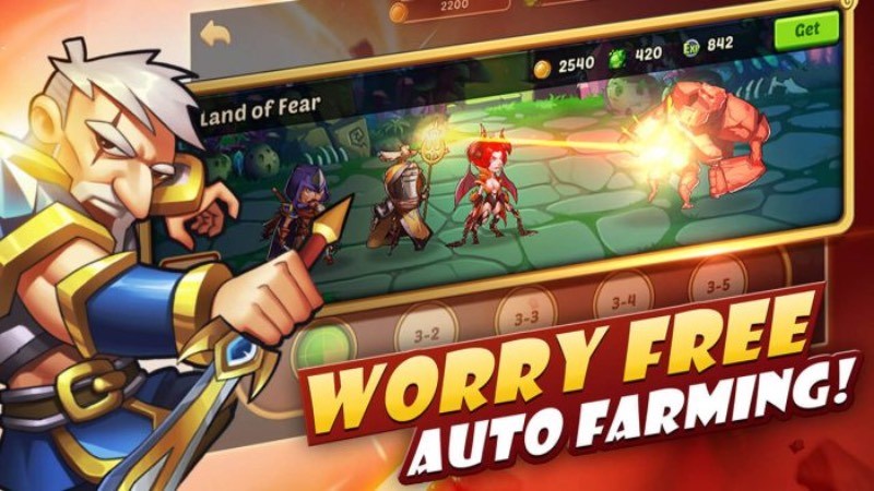 Làm nhiệm vụ trong Idle Heroes