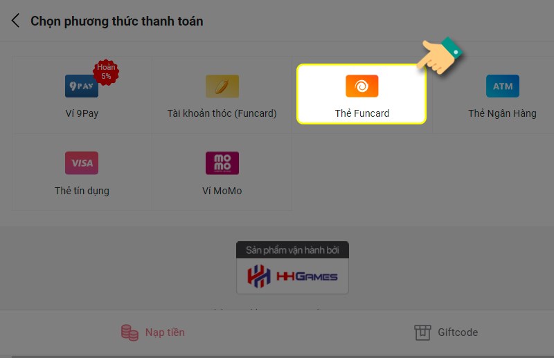 Phương thức thanh toán Funcard